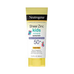 Neutrogena Sheer Zinc Oxide Kids Mineral SPF 50 Tear Free Sunscreen Lotion 3oz Bottle
