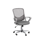 SMUG Mesh Mid-Back Height Adjustable Swivel Office Chair (Grey)