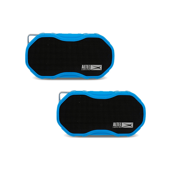 2-Pack Altec Lansing Waterproof Bluetooth Speaker