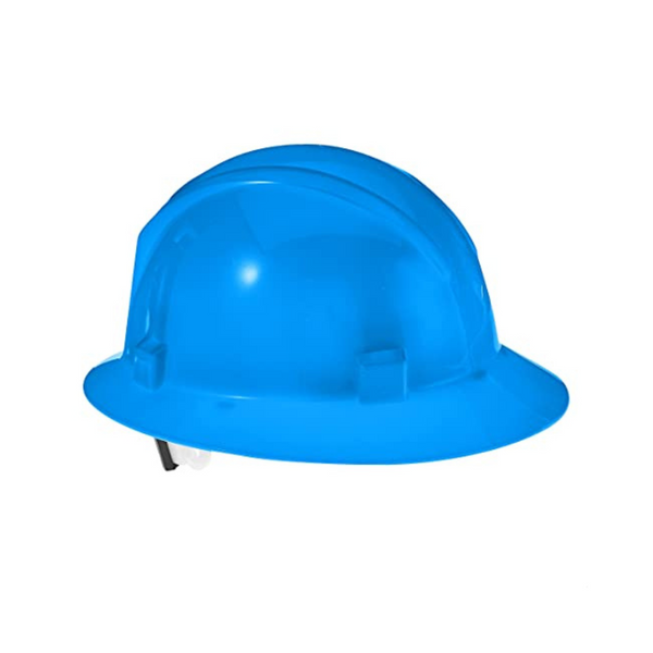 Full Brim Hard Hat, 4-Point Ratchet Nylon Suspension