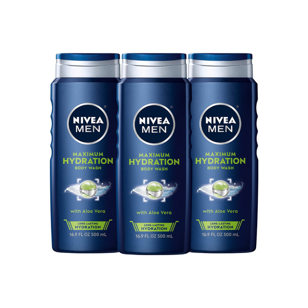 Pack de 3 jabones corporales de máxima hidratación NIVEA MEN