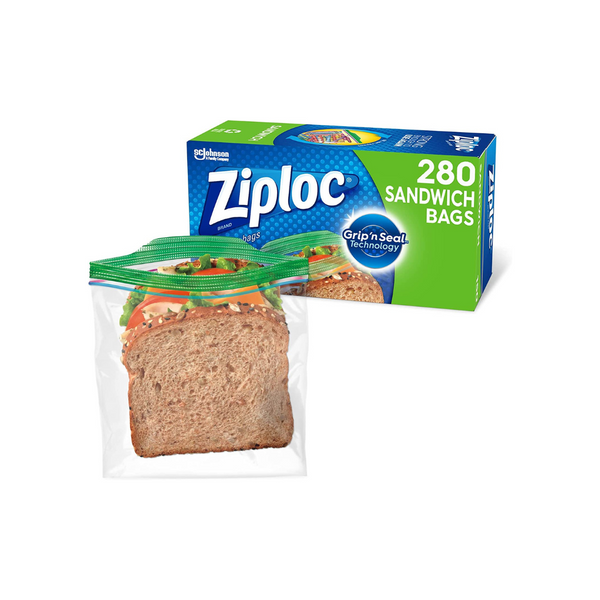 Bolsas Ziploc para sándwiches y refrigerios para frescura mientras viaja