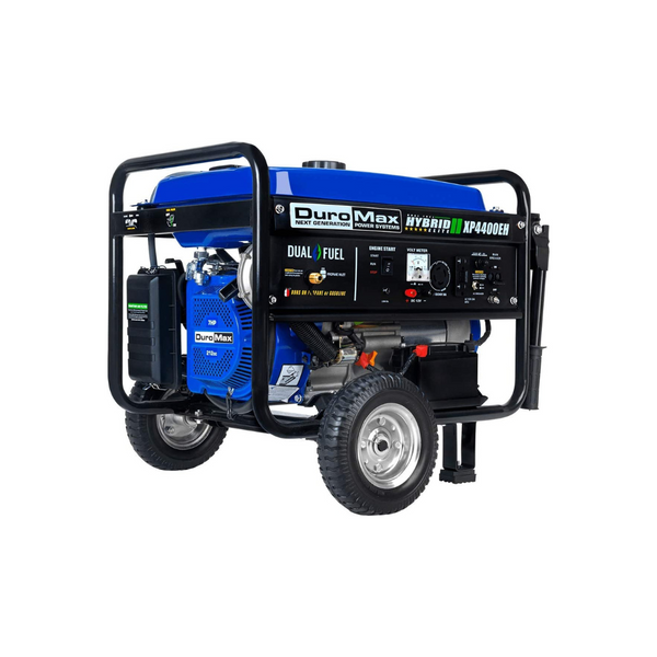 DuroMax 4400W 7HP Generador de arranque eléctrico portátil con combustible dual propano/gas