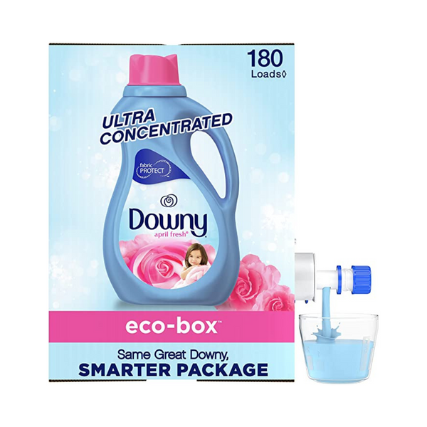 180 cargas Downy Eco-Box Líquido suavizante de telas para ropa ultra concentrado