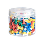 200-Count Amazon Basics Push Pins Tacks (Assorted)