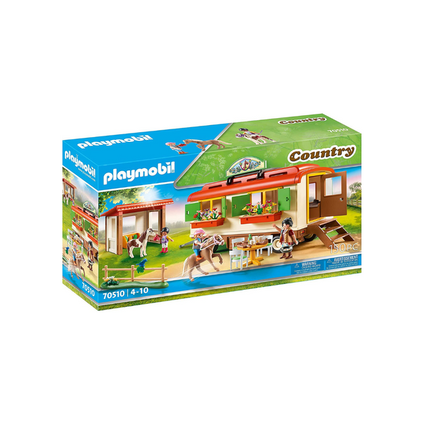 PLAYMOBIL Pony Shelter with Mobile Home