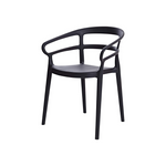 Set of 2 Curved Back Indoor/Outdoor Dining Chairs