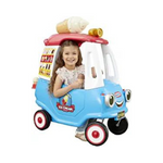 Little Tikes Cozy Ice Cream Truck, Cozy Coupe Ride On Car, Kid and Parent Powered