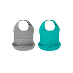 Paquete de 2 baberos enrollables OXO Tot