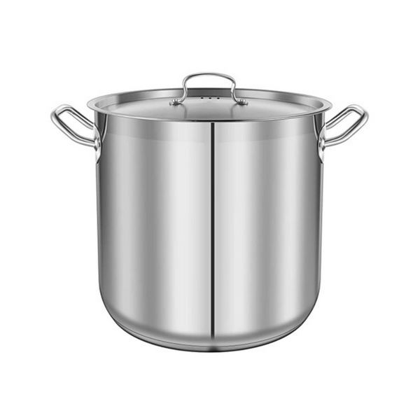 Stainless Steel Cookware Stockpot, 35 Quart Heavy Duty Induction Soup Pot