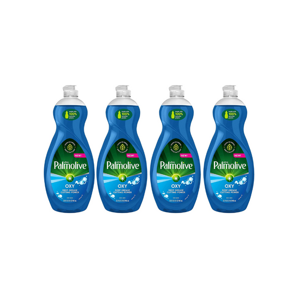 4 Bottles Of 32.5oz Palmolive Ultra Dish Soap Oxy Power Degreaser