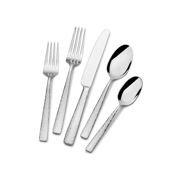 Mikasa Oliver Gleam Juego de cubiertos de acero inoxidable 18/10 de 65 piezas con