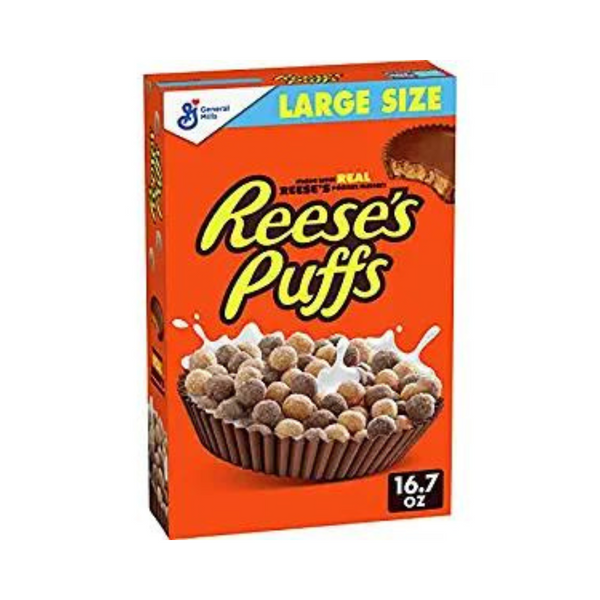 Cereal de mantequilla de maní con chocolate Reese's Puffs