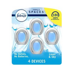 Pack of 4 Febreze Small Spaces, Plug in Air Fresheners (2 Scents)
