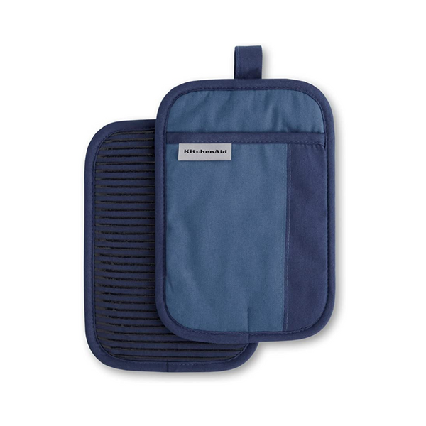 KitchenAid Beacon Two-Tone Navy Blue Pot Holder 2-Pack Set