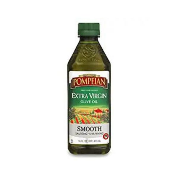 Pompeian Smooth Extra Virgin Olive Oil 16oz Bottle