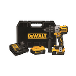DEWALT 20V MAX XR Brushless 1/2" Hammer Drill w/ 2x 5.0Ah Batteries & Charger