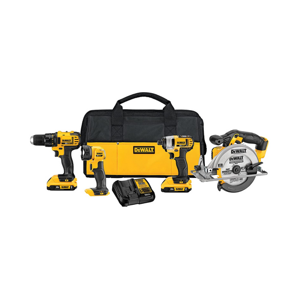DEWALT 20V MAX Combo Kit, Compact 4-Tool
