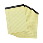 12-Pack Wide Ruled 8.5 x 11.75-Inch Lined Writing Note Pads