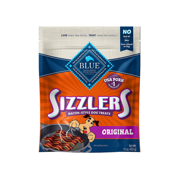 15-Oz Blue Buffalo Sizzlers Natural Bacon-Style Soft-Moist Dog Treats (Bacon)
