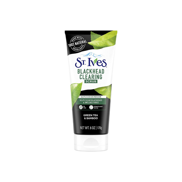 6-Oz St. Ives Blackhead Clearing Face Scrub (Green Tea & Bamboo)