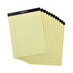 12 Pack Of Amazon Basics Wide Ruled Lined Writing Note Pads