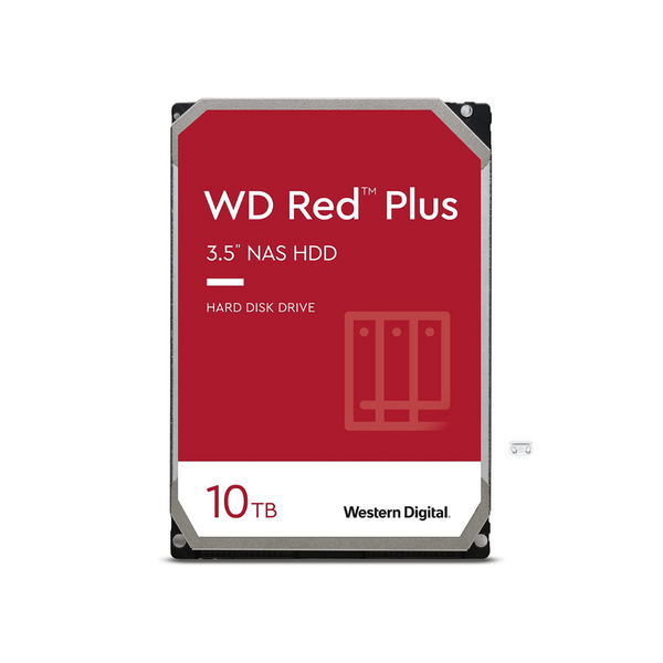 Disco duro interno WD Red Plus de 10 TB, 3,5" y 7200 RPM NAS CMR