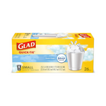 26-Ct 4-Gallon Glad Small Trash Bags w/ Febreze (Gain Fresh Scent)