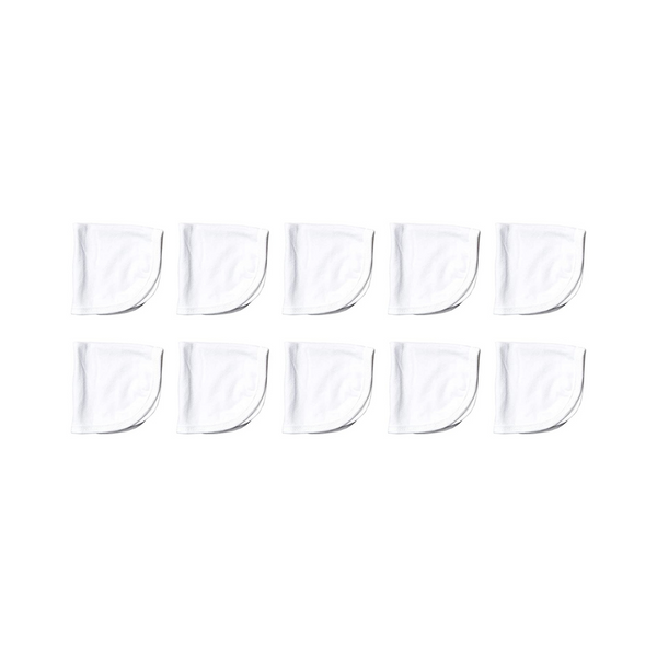HonestBaby 10-Pack Organic Cotton Baby-Terry Wash Cloths