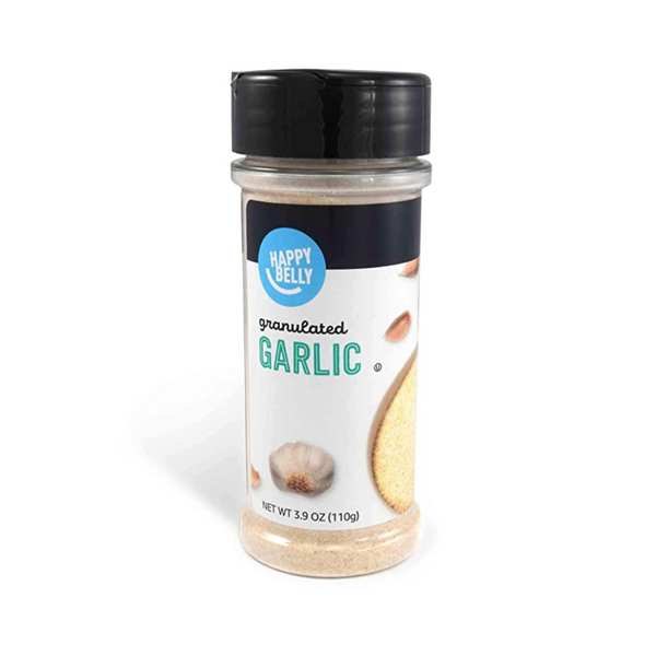 Happy Belly Granulated Garlic 3.9oz Bottle