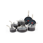 T-fal Unlimited 12-Piece Platinum Hard Anodized Non-stick Cookware Set, Black