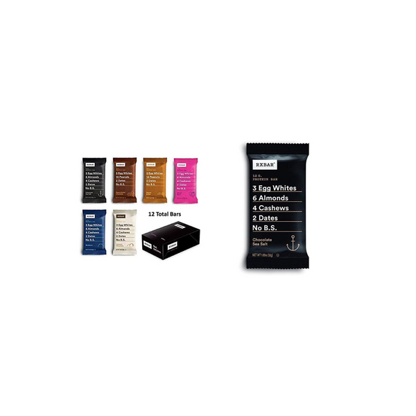 RXBAR, Variety Pack, Protein Bar, 1.83 Ounce (Pack of 12)
