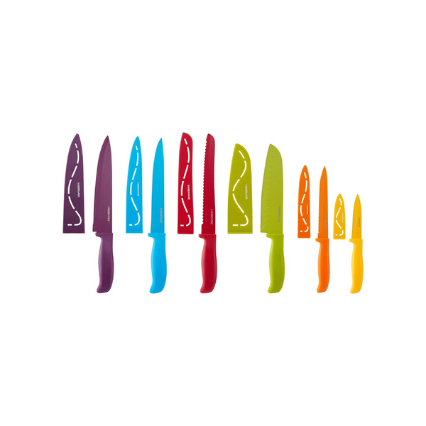 Juego de cuchillos para cubiertos de resina antiadherentes de 12 piezas Farberware