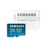 SAMSUNG EVO Select Micro SD-Memory-Card + Adapter, 256GB