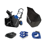 Snow Joe Snow Blower Bundle with 2 Batteries, Charger, Cover and Ice Dozer
