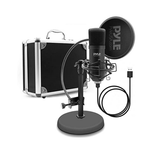 Kit de grabación de podcasts con micrófono USB Pyle