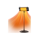 Electric Patio Heater With 3 Setting, Tip-Over & Overheat Protection