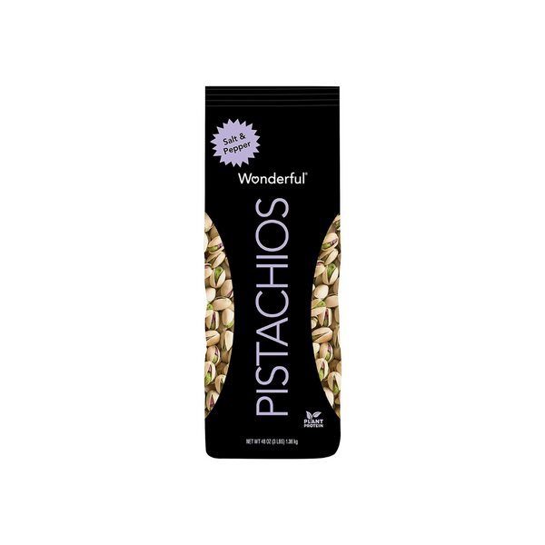 Pistachos maravillosos de 48 onzas (sal y pimienta)