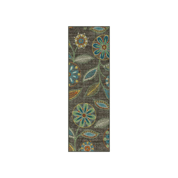 Maples Rugs Reggie Floral Runner Alfombra antideslizante para entrada de pasillo