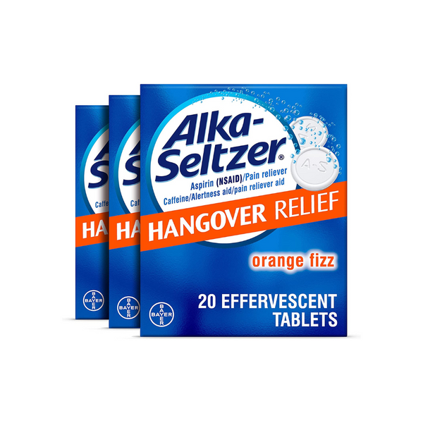 Tabletas para aliviar la resaca Alka-Seltzer de 60 unidades