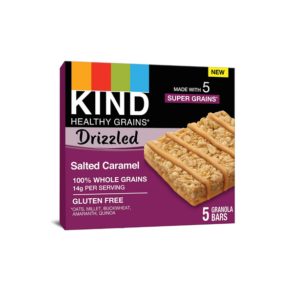 8 paquetes de barras de cereales saludables KIND rociadas (5 barras cada una, OU-D)
