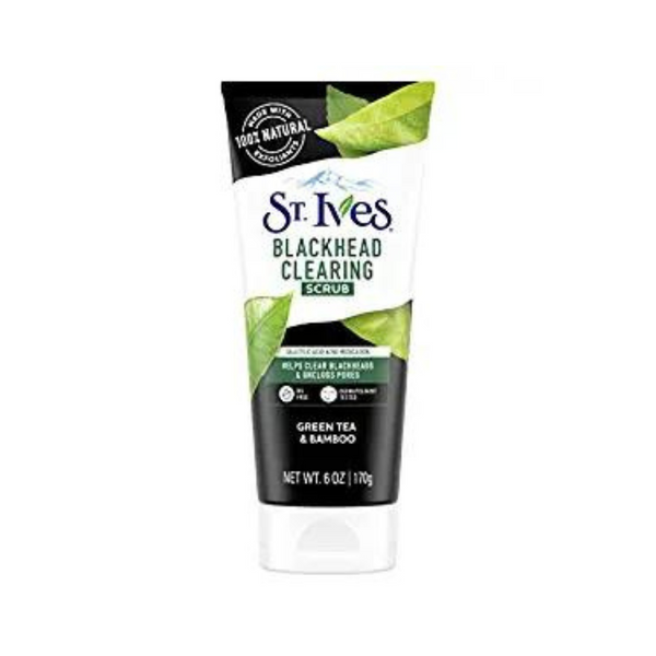 Exfoliante facial aclarador de puntos negros St. Ives, botella de 6 oz