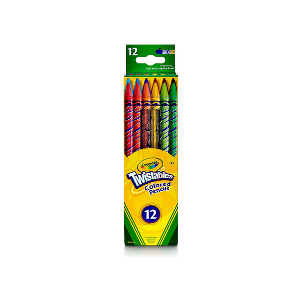 Lápices de colores Crayola Twistables, regalo para niños, 12 unidades