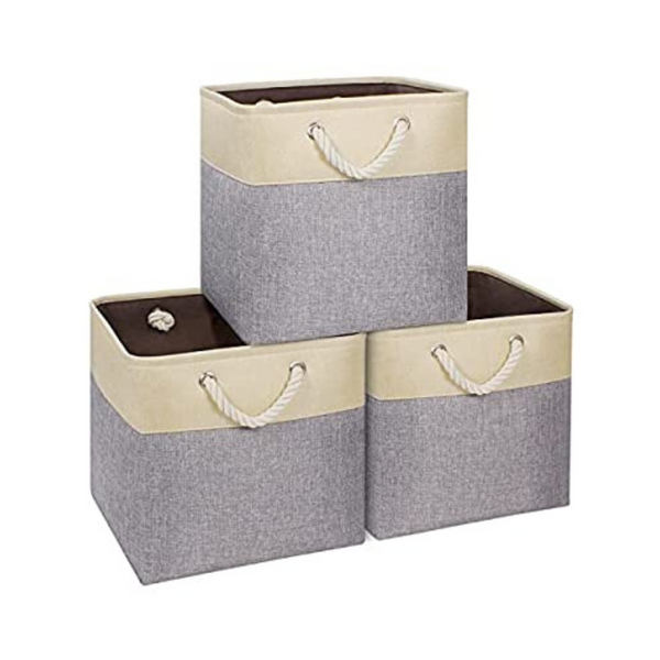 3 Pack 13 x 13 Storage Cubes, Foldable