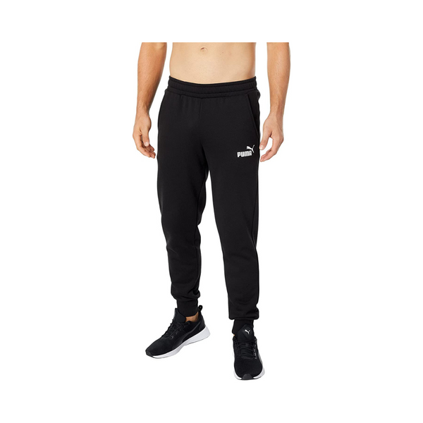 PUMA Pantalones deportivos de forro polar con logo Essentials para hombre