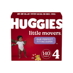 4 Packs Of Huggies Little Movers Baby Diapers