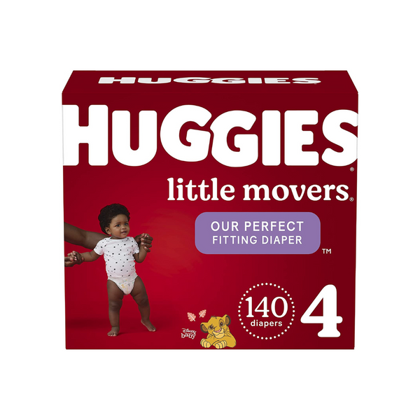 4 paquetes de pañales para bebés Huggies Little Movers