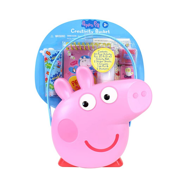 Tara Toys Peppa Pig Juego de pegatinas y colorear con cubo creativo