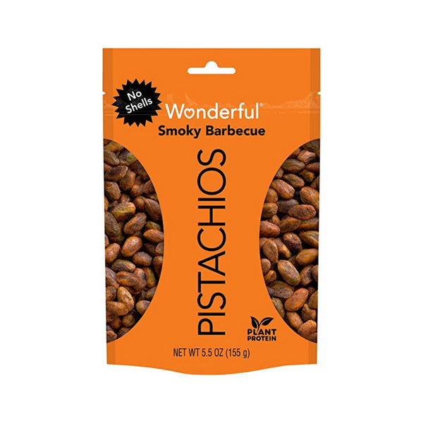 Maravillosos pistachos sin cáscara, barbacoa, bolsa de 5.5 oz