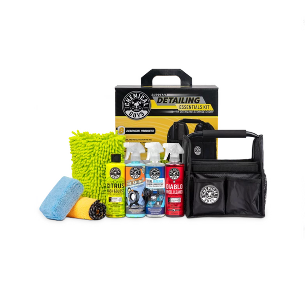 Chemical Guys Supreme Detailing Essentials Kit with Detailing Storage Caddy